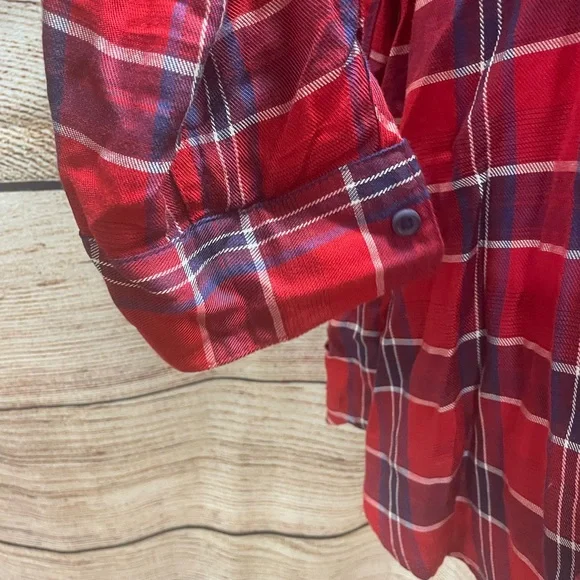 Maternity Plaid blouse/top - Picture 7 of 10